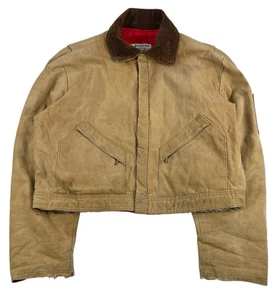 Vintage 90s Distressed Walls Cropped Detroit Jacket Snap Button Mens XL 25x24 - Bild 1 von 16