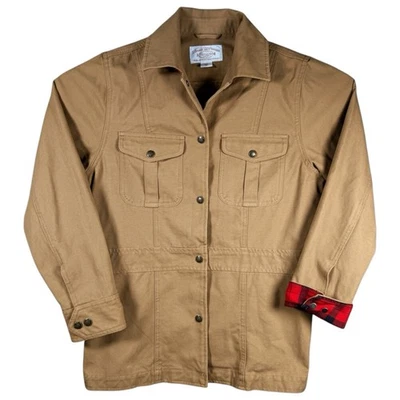 Vintage CC Filson Cotton Cruiser Jacket Men Medium Tan Snap Front USA Work Field - Image 1 of 4