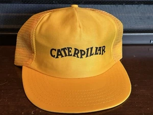 Vintage Cat Caterpillar Mesh Snapback Trucker Cap Mütze Made in USA See Descript - Bild 1 von 11