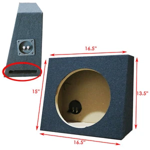 2x Port Single 10" Universal Standard Cab Truck Subwoofer Box Enclosure 1" MDF - Picture 1 of 8