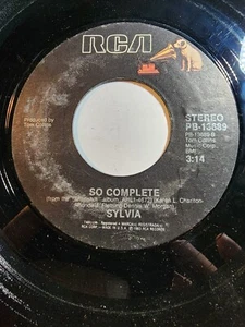 Sylvia: I Never Quite Got Back / So Complete, 45 RPM VG+ F18 - Bild 1 von 2