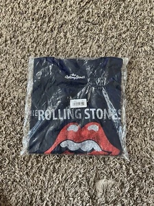 Camiseta gráfica The Rolling Stones para mujer 1975 gira por Estados Unidos azul marino M - Imagen 1 de 2