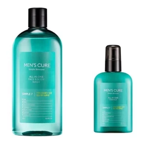 MISSHA Uomo Cure Simple 7 All In One Lavaggio Viso/Corpo + Essence Duo NUOVO IN SCATOLA - Foto 1 di 5
