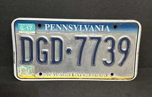 Pennsylvania License Plate — DGD - 7739 WWW.STATE.PA.US — CRAFT GRADE - Bild 1 von 17