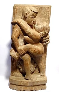 Erotic Sandstone Sculpture Temple Of Surya Konark India 19Th Century - Picture 1 of 12