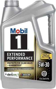 Mobil 1 EP Engine Oil 5W30 5 Quart 4.73 Litre Mobil 1 TOP Oil - Imagen 1 de 2