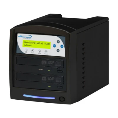 SharkCopier 1 Target 24X CD DVD Duplicator Copier Tower with 2 TB HDD + USB 3.0 - Image 1 of 4