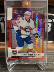 2017-18 OPC Platinum Jonathan Huberdeau Red Prism RARE Florida Panthers /199 - Picture 1 of 2