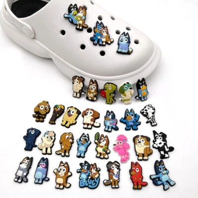 30pcs Bluey's Australian Cartoon PVC Shoes Charms Decor For Croc & Jibbitz - image 1 of 2