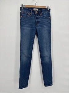 Madewell 9" High Rise Skinny Jeans Womens Size 26 Medium Wash Blue Denim - Picture 1 of 9