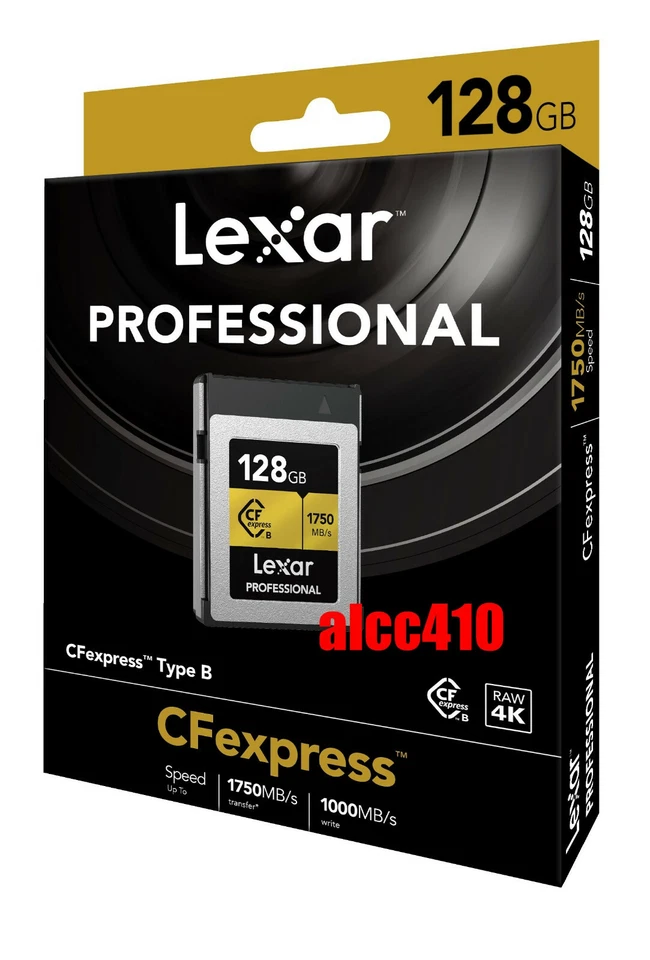 Lexar 128GB CFexpress Type B Memory Card LCFX10-128CRB Read 1750MB/s AU - Image 1 of 1