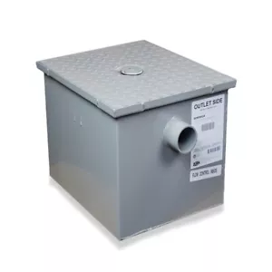 #40 Grease Trap, 20 GPM, 40 lbs, 3" no-hub inlet/outlet - Picture 1 of 5