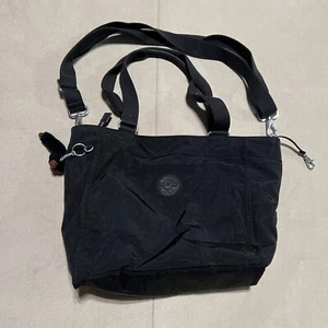 KIPLING Women's Large Black Nylon Tote Bag w/ Removable Crossbody Strap - Picture 1 of 22