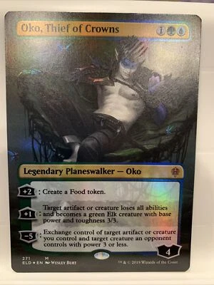 Oko, Thief of Crowns FOIL BORDERLESS LP Throne of Eldraine 271 USA - Image 1 of 4