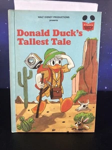 Vintage Donald Duck's Tallest Tale Disney's Wonderful World of Reading Book - Foto 1 di 3