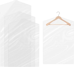 30 Pcs Clear Plastic Garment Bags Dustproof Clothing Protector Covers for Closet - Picture 1 of 12