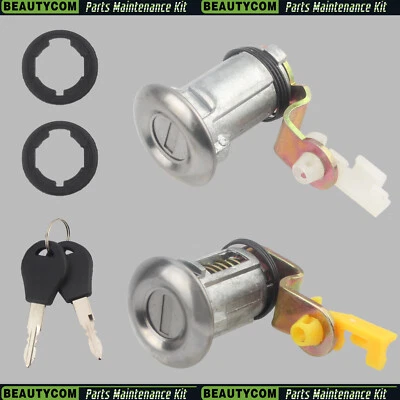 Juego de cerradura de puerta y llave para camioneta Nissan 84-1998 93 94 95 96 97 80601 01G25 Foto 1 de 4