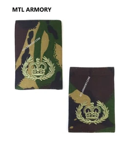 BRITISH DPM WARRANT OFFICER 2 EPAULETTES \ SLIP ONS \ SHOULDER RANKS (PAIR) - Picture 1 of 1