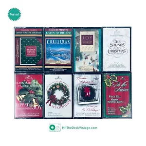8 Hallmark Christmas Holiday Cassette Tapes Listen To The Joy, 95-97 2000 TESTED - Picture 1 of 10