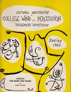 SONATA for HORN Nat'l Assoc College Wind Percussion Instrument Instructors 1955  - Picture 1 of 1