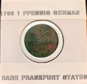 1790 deutsch 1 pfennig selten frankfurter staaten - Bild 1 von 4