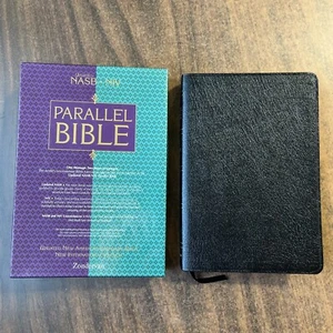 NIV 1984 / NASB 1995 Parallel Bible - Black Bonded Leather - Picture 1 of 9