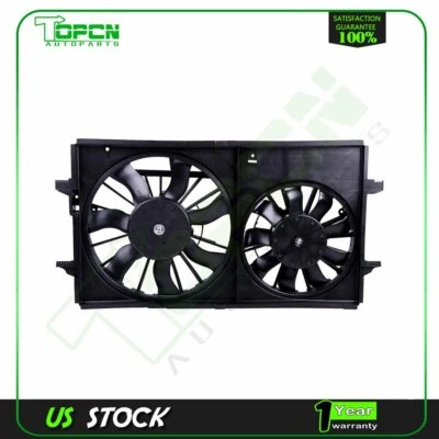 Radiator Condenser Cooling Fan Assembly For 2004 2005 2006 2007 Chevrolet Malibu Foto 1 de 4