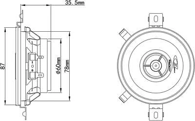 Alpine SXE-0825s   87mm LAUTSPRECHER 8,7cm CarHifi Auto Boxen 2-Wege KOAXE  NEU - Bild 1 von 2