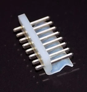 50pc MH Male Connector 180° Base Wafer Pitch= 3.96mm 8P Color= Natural RoHS - Picture 1 of 4