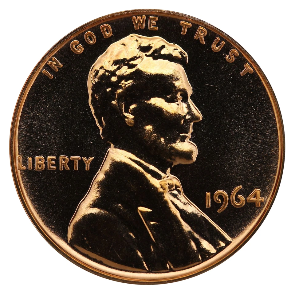 1964 Lincoln Memorial Cent Penny Gem Proof Mint Coin No Mint Mark Uncirculated - Image 1 of 1
