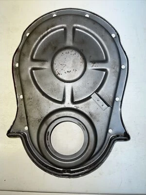 1965-1966 Chevrolet Corvette 396-427 Timing Cover, 7" balancer, RARE AO tab - Image 1 of 4