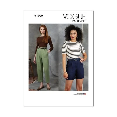 Vogue Schnittmuster V1900 - Hose - elegante Hose , Short - Bild 1 von 4