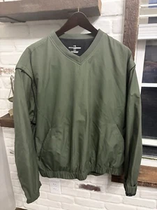 Grand Slam Golf Pullover Windbreaker Jacke Herren grün EUC Reißverschlusstaschen Größe Medium - Bild 1 von 7