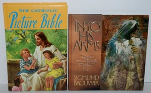 2 Book Lot The New Catholic Picture Bible & Into His Arms FREE SHIPPING !!! - Picture 1 of 1