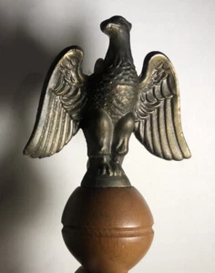 Vintage Brass Eagle Finial Flag Pole Topper 6 “ - Picture 1 of 13