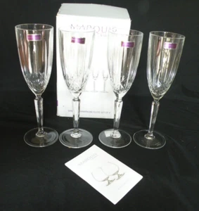 New Marquis by Waterford Champagne Lead Chrystal Verre Flutes Set of 4 9.5" NIB - Picture 1 of 8