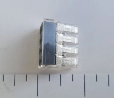 10 PCS. QUICK PUSH IN WIRE CONNECTORS, 8 POLE, 18-12 GAUGE, 400V, 24A - Image 1 of 4