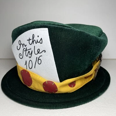 Elope Alice In Wonderland Mad Hatter Green Halloween Costume Hat - Image 1 of 4