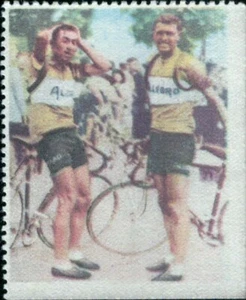 bh31 rara original figurina card quiz calendario 1952 n 288 ciclismo cycling - Picture 1 of 2