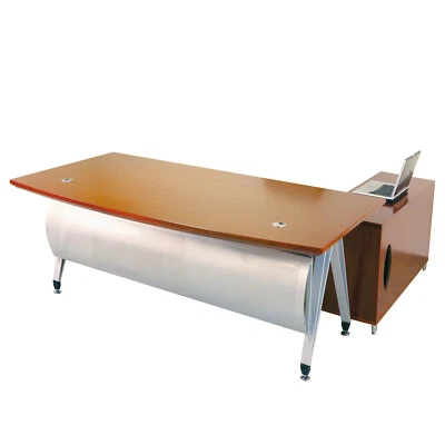 Bürotisch Arbeitstisch Schreibtisch London 1B 2.Wahl Kirschbaum Furnier 2m Büro - Bild 1 von 4