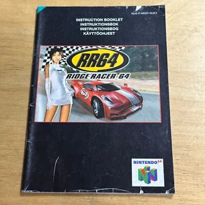 Nintendo 64 N64 Instruction Booklet Manual - Ridge Racer 64 RR64 - Picture 1 of 2