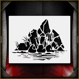 Rock Pile 1 - Plantilla de aerógrafo Airsick - Imagen 1 de 1