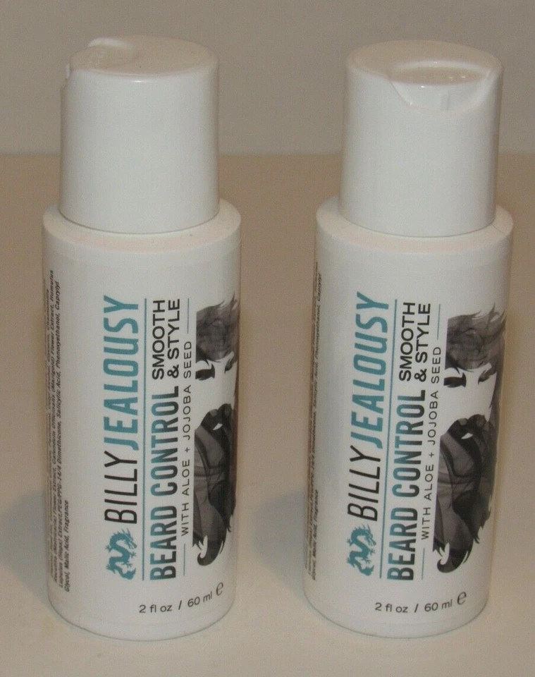 2 Billy Jealousy Beard Control Style & Smooth 4 Oz Total 2 Cada Aloe Jojoba - Imagem 1 de 1
