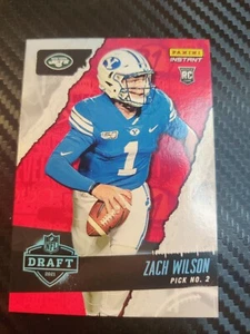 2021 NFL Panini Instant Draft Night ZACH WILSON #2 Rookie Card RC BYU JETS /2894 - Picture 1 of 4