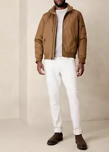 Men's Banana Republic Flight Jacket in Vicuna Size M ~ NEW - Picture 1 of 7