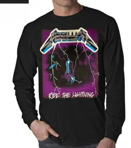 METALLICA RIDE THE LIGHTNING PUNK Rock Black long sleeve T Shirt - Bild 1 von 1