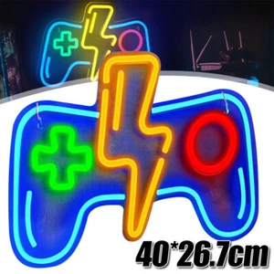 LED Neon Schild Licht Nachtlicht USB&Batteri Leuchtreklame Sign Lampe Wanddekor - Bild 1 von 22