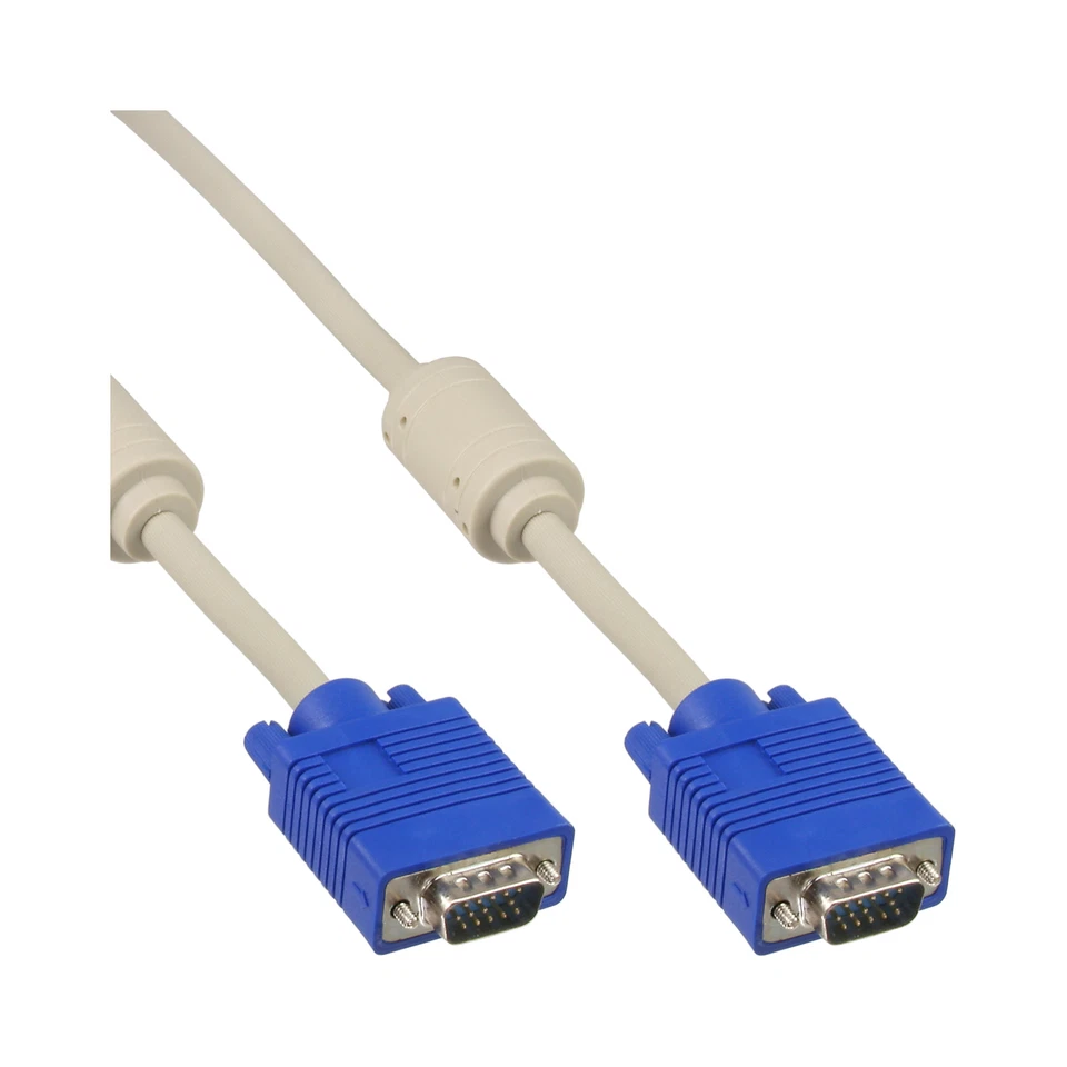 InLine® S-VGA Kabel 15pol HD Stecker / Stecker beige 50cm - Bild 1 von 1