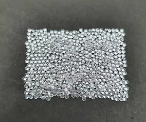 Lote de piedras preciosas sueltas de topacio blanco natural corte redondo 200 piezas 1,50 mm - Imagen 1 de 8