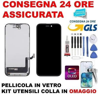 DISPLAY PER APPLE IPHONE 15 120 HZ TOUCH SCREEN SOFT OLED SCHERMO PARI ORIGINALE - Image 1 of 4